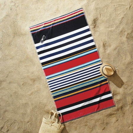 Better Homes And Gardens Anchor Stripe Sculpted Oversized Beach Towel