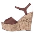 thumbnail image 4 of Womens Steve Madden Korkey Wedge Sandals - Cognac, 4 of 6