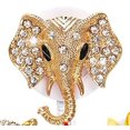 thumbnail image 1 of Insignia de identificación retráctil con hebilla de fácil extracción, con forma de elefante, zorro, búho, girasol, mariposa y cristal con pinza de cocodrilo, 1 of 6