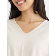 thumbnail image 4 of The Pioneer Woman Tie Front Textured Knit Top, Women's, Sizes XS-3X, 4 of 5
