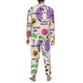 thumbnail image 5 of Bingfone Men'S Pajama Set 2 Piece Loungewear Pjs, Long Sleeve With Pajama Pants-Dog Doing Yoga, 5 of 9