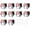 10 PACK, variant on LED Safety Light, Running Lights for Runners LED Bike Tail Lights Clip on Dogs Light for Walking at Night, Jogging, High Visibility Strobe Accessories Hiking Cycling Camping Boat