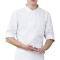 thumbnail image 4 of BELOVING 3/4 Sleeve Chef' Jacket Kitchen Cook Coat Uniforms Unisex White, 4 of 10