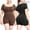 Brown,Black, variant on Eternatastic Women's Shapewear Bodysuit Tummy Control Body Shaper Round Neck Tank Tops Short Sleeve Butt Lifter