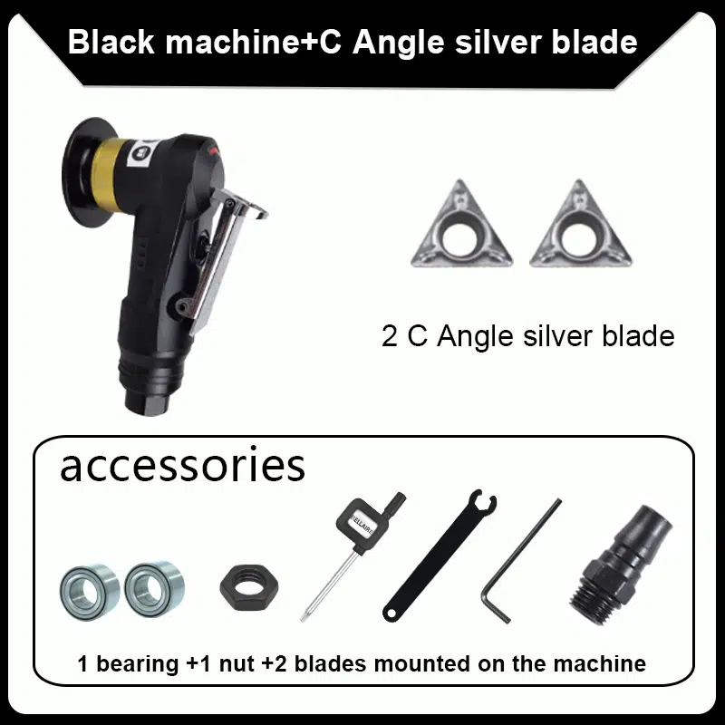 Mini Handheld Pneumatic Chamfering Machine Kit Angle Grinder 45 Degrees