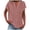 Pink, variant on Button Down Shirts for Women V-Neck Solid Color Fashion Blouses Short Sleeve Dressy Work Tops