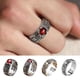 thumbnail image 2 of Anillo Feng Shui Original Vintage para hombres y mujeres, amuletos para la buena suerte y protección de la riqueza, joyería de sapo dorado, 2 of 4