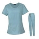 thumbnail image 1 of Conjunto de uniforme médico Strade Fareast Limited para mujer camiseta y pantalón regalo para el día de Las enfermeras Cuidado de mascotas médico XL Azul claro, 1 of 8