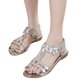 thumbnail image 1 of Sandalias Tobillo Elásticas para Mujer Cómodas Planas Fiestas Y, 1 of 9