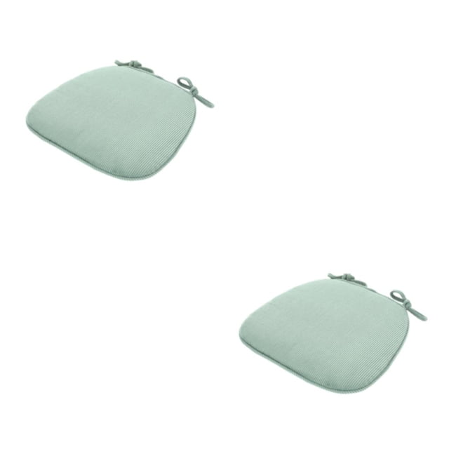 Toystoory Cojín para silla de esponja de alta densidad: textura , mejor estabilidad de soporte, no daña las sillas, cierre extra largo de , Verde claro (43x41x35cm) 2Conjunto