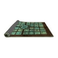 thumbnail image 2 of Ahgly Company Indoor Rectangle Abstract Turquoise Blue Modern Area Rugs, 5' x 7', 2 of 4