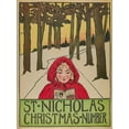 thumbnail image 2 of St. Nicholas 25x32 White Modern Wood Framed Museum Art Print Titled - Christmas Number 1896, 2 of 4