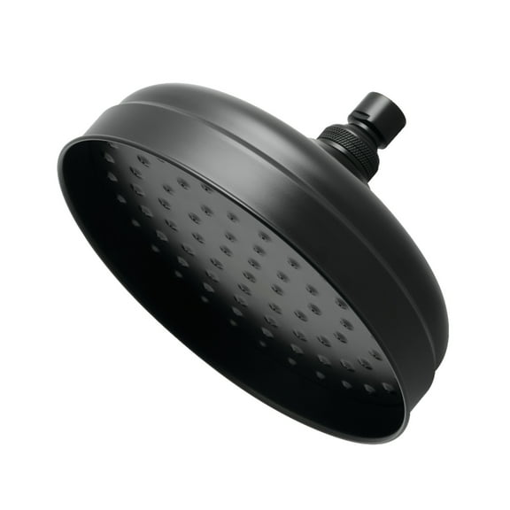 Kingston Brass K124A0 Victorian 8-Inch Round Raindrop Brass Shower Head in Matte Black