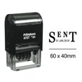 thumbnail image 1 of Printtoo Self Inking Dater Stamp With Sent Text Office Stationery Date Rubber Stamp-Black, 1 of 1