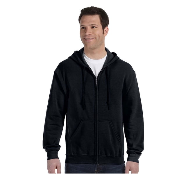 Gildan Chandail à Capuchon à Poche Zippée en Satin pour Hommes, Style G18600