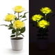 thumbnail image 1 of Farol solar con forma de rosa y 3 cabezales LED | Lámpara de mesa y luz nocturna | Decoración de jardín exterior | Luz romántica con energía solar, 1 of 4
