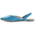 thumbnail image 2 of Journee Womens Mallorca Pull On Almond Toe Sling-Back Flats, 2 of 8