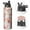Black-603, variant on Dog & Bone Print Sports Water Bottle - Leakproof Double Walled Stainless Steel with Wide Mouth & 360° Seal Ring (BPA/Odor Free Copper Layer Design)