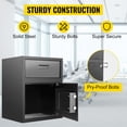 thumbnail image 4 of KFFKFF Security Safe 1.7 Cubic Digital Depository Safe Drop Safe Carbon Steel 2 Keys Safe with Drop Slot for Home Hotel Restaurant and Office, 4 of 9