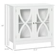 thumbnail image 3 of HOMCOM Kitchen Sideboard, Glass Door Buffet Cabinet with Adjustable Shelf, 3 of 10