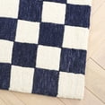 thumbnail image 4 of SAFAVIEH Martha Stewart Chelsea Checkered Area Rug, Navy/Ivory, 8' x 10', 4 of 8