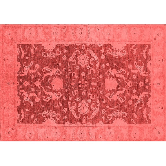 Ahgly Company Indoor Rectangle Oriental Red Industrial Area Rugs, 8' x 10'
