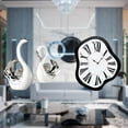 thumbnail image 2 of Figuras Creativas De Cisne, Reloj Fundido Distorsionado único Para Decoración De Sala De Estar, Decoración De Pared Interior, Centro De Mesa, Regalo De Inauguración De La Casa, 2 of 8