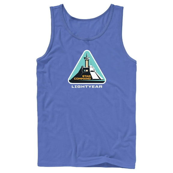 Men's Lightyear Star Command Launch  Tank Top Royal Blue Small