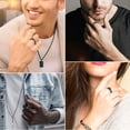 thumbnail image 2 of ORUYROP Men Vintage Celtic Rings, Can Engrave, Stainless Steel/Gold Plated/Black (Send Gift Box), 2 of 7