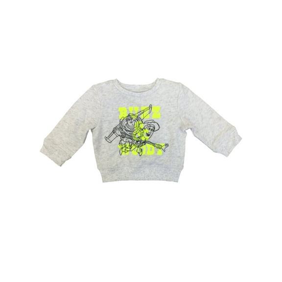 Disney Toys Infant Boys Gray Buzz Lightyear Sweatshirt Woody Sweat Shirt 3m