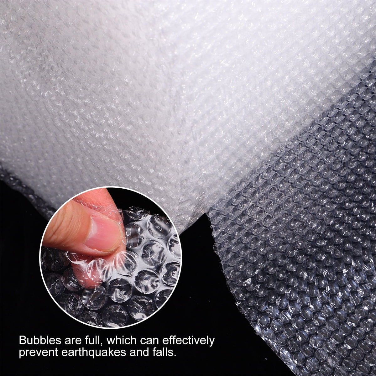Supvox White Bubble Roll Wrap Cushioning Foam for Packing Protecting Electronics Small Appliances and Fragile Items