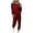 Wine, variant on ibuvkizy Two Piece Sets for Women Summer Casual Outfit Sets,Women Jogger Outfit Plus Size,Women Two-piece Sets Solid Long Sleeve Tops Casual Pants Sweatsuit