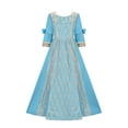 thumbnail image 1 of UPPADA Costumes pour Femmes Gothic à Manches Longues Victorian Dresses Robe Corset Grande Taille Robe Maxi Fluide Robe de Fête Robe Cocktail Robe Lacée Robe de Mascarade Jolies Robes de Bal Aubaines Quotidiennes Liquidation, 1 of 4