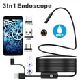 thumbnail image 3 of Cámara endoscópica impermeable IP67 para teléfono y PC, boroscopio de inspección Flexible, ajustable, USB, Android, 7,0/5,5 MM, 6 led, 3 of 4