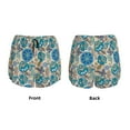 thumbnail image 4 of Disketp Vintage Floral Butterflies Print Women's Shorts Workout Shorts for Athletic Gym Running Shorts with Phone Pockets XX-Large, 4 of 8