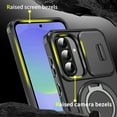 thumbnail image 3 of Asuwish Compatible with Samsung Galaxy A16/A17 5G/4G Phone Case Slide Camera Cover Tempered Glass Screen Protector Stand Ring Holder Rugged Slim Cell for A 16 16A 17 17A SM-A166U Women Men Black, 3 of 9