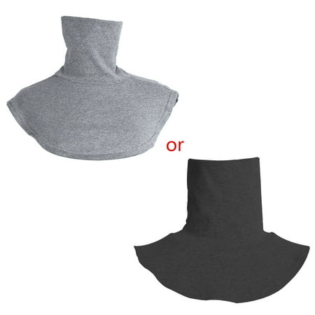 

COMEET Neck Chain Fashion Men And Women Knitting Fake High Collar Back Scarf Half Col