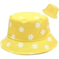 thumbnail image 2 of Flower Reversible Bucket Hat Summer Beach Travel Fisherman Cap Beach Wide Brim Sun Hat for Women Men, 2 of 7