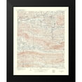 thumbnail image 2 of USGS 12x14 Black Modern Framed Museum Art Print Titled - Winding Stair Oklahoma Quad - USGS 1960, 2 of 5