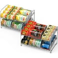 thumbnail image 4 of 2 Tier Stackable Can Rack, Silver, 2 Pack - Organize Cans & Jars, 4 of 8
