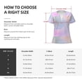 thumbnail image 5 of Naloa Rainbow Print T-Shirts Short Sleeve V Neck Tees for Women Fashion Tops Trendy Lightweight Soft Casual Summer Outfits Clothes, 5 of 5