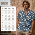 thumbnail image 4 of FOR U DESIGNS Shell Sea Wave Print Matchable Couples Outfits Linen-Style Men Button Down Shirt and Women Sleeveless Maxi Dress with Pocket, 4 of 7