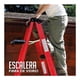 thumbnail image 2 of Escalera Tijera De Fibra De Vidrio Tipo II 175Kg 5 Escalones naranja 1.8 metros, 2 of 3