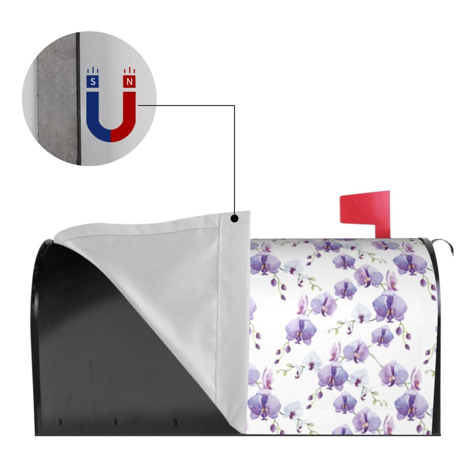 Kdxio Magnetic Mailbox Cover 21x18 in Mailbox Cover Outdoor Decoration Holiday Mailbox Covers for Home Garden Yard-21x18 in