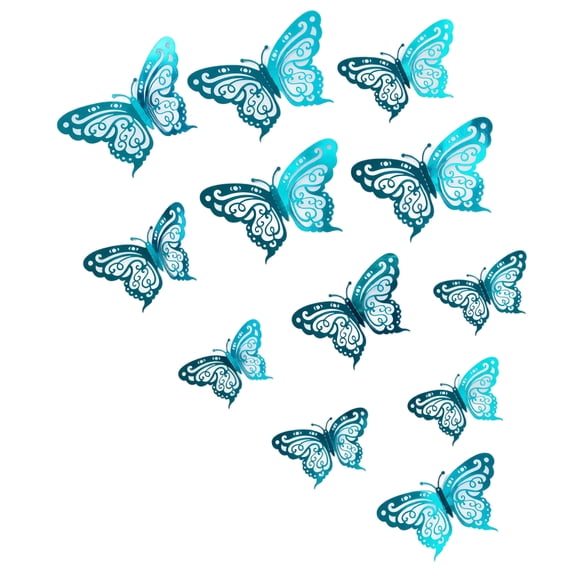 12 Pack,3D Butterfly Wall Decor,Butterfly Room Decor for Girls,Butterfly Party Decorations