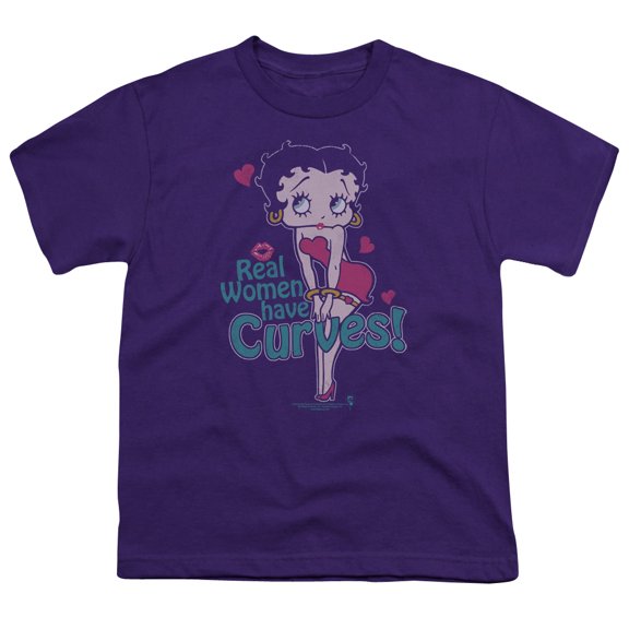 Betty Boop - Curves - Youth Short Sleeve Shirt - Small