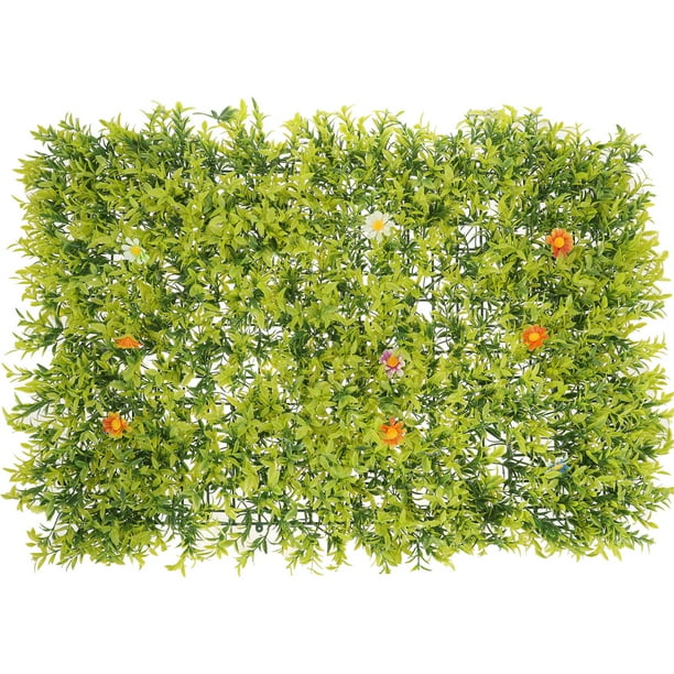 Panel de pared artificial con hojas artificiales, decoración de pared con fondo de plantas verdes