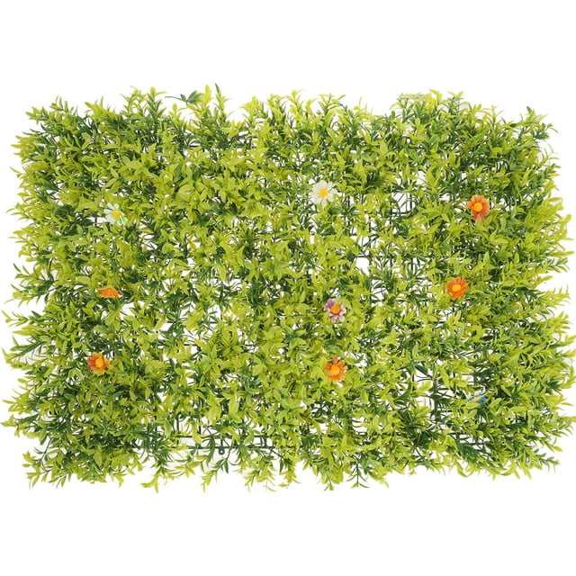 Panel de pared artificial con hojas artificiales, decoración de pared con fondo de plantas verdes