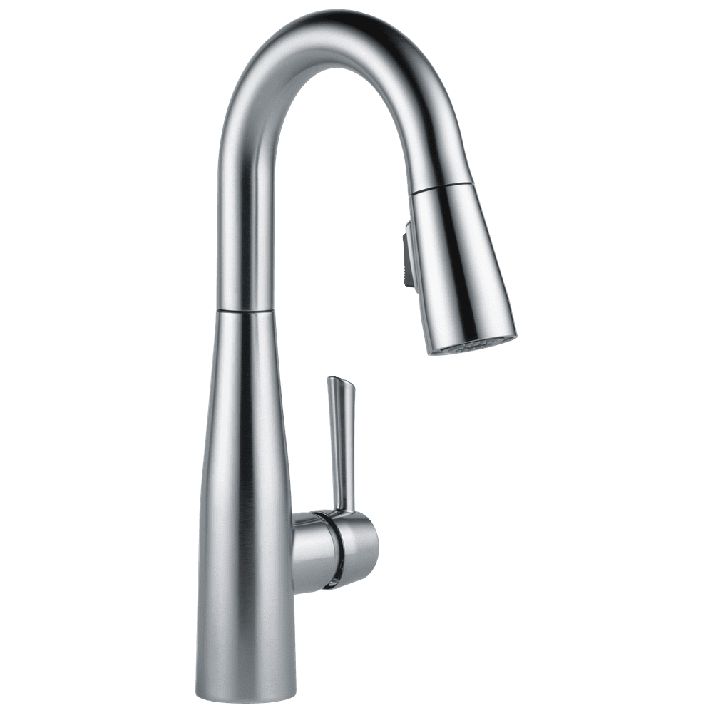 Delta Essa Single Handle PullDown Bar/Prep Kitchen Faucet in Arctic