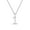 Silver 1, variant on Women's Diamond Angel Number Necklace 5 Cubic Zircon Numbers Pendant Choker Chain Numerology Jewelry Gold